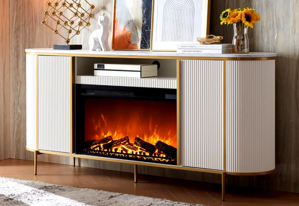 real flame electric fireplace